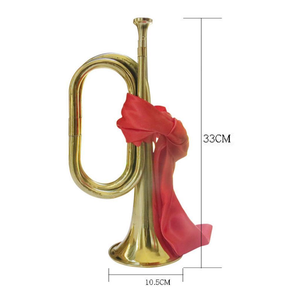 Musical Instrument Bugle - 標準トランペット ブローガン 13インチ オーケストラ演奏 練習用 トレーニング