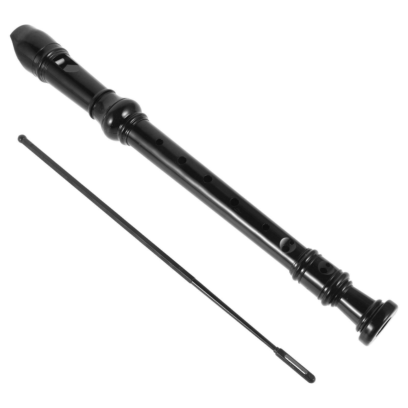 8穴の黒色透明ABS製リコーダー。子供や初心者向けのソプラノ - Soprano Recorder Plastic のレビューと価格