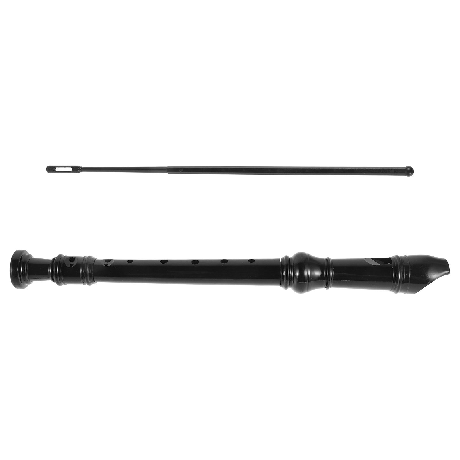 8穴の黒色透明ソプラノリコーダー。ABSプラスチック製で、子 - Soprano Recorder Plastic のレビューと価格